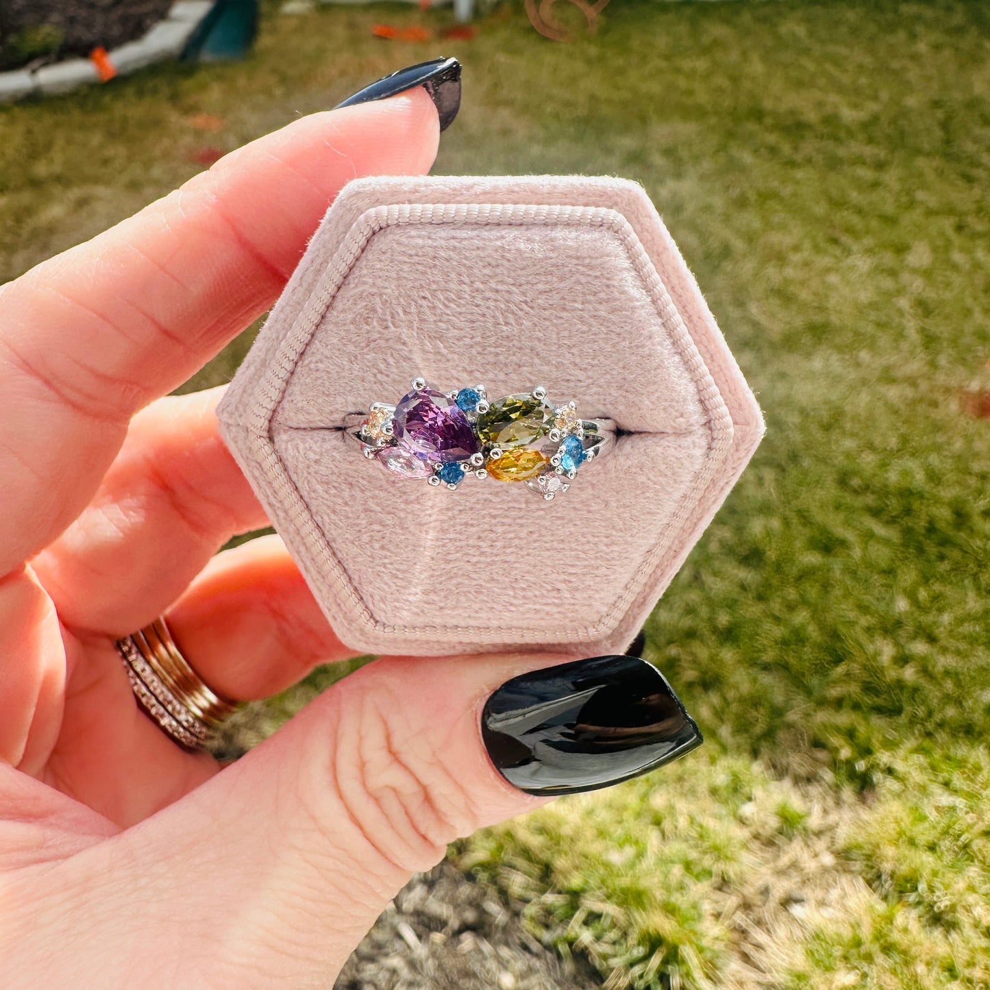 Evangeline Multicolor Stone Ring