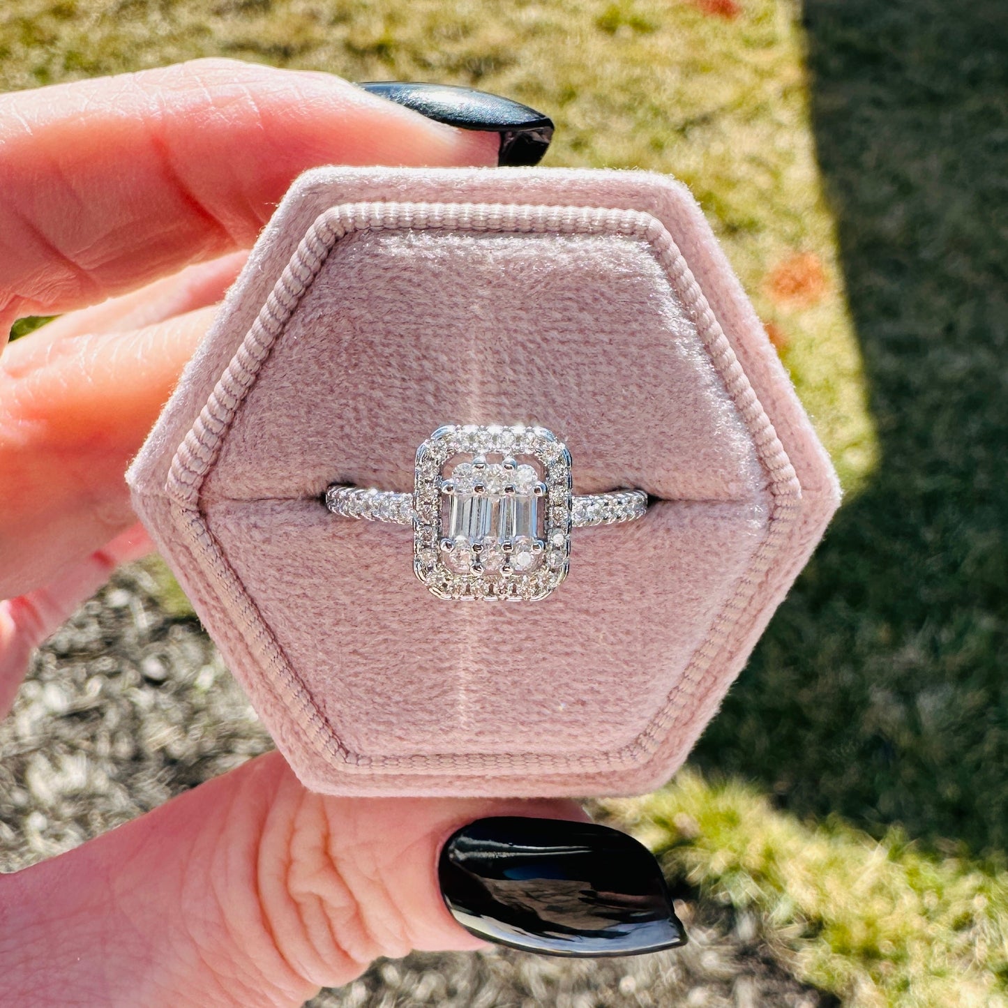Modern Grace Emerald Cut Ring