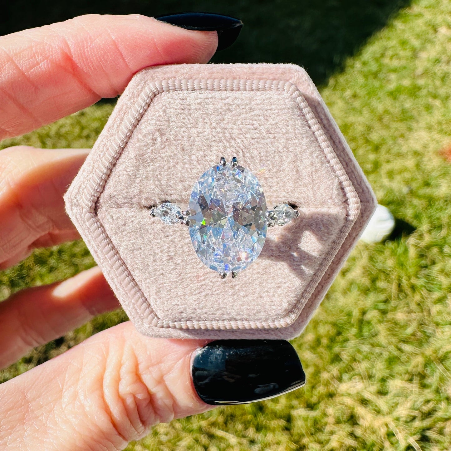Isla Oval Marquise Ring