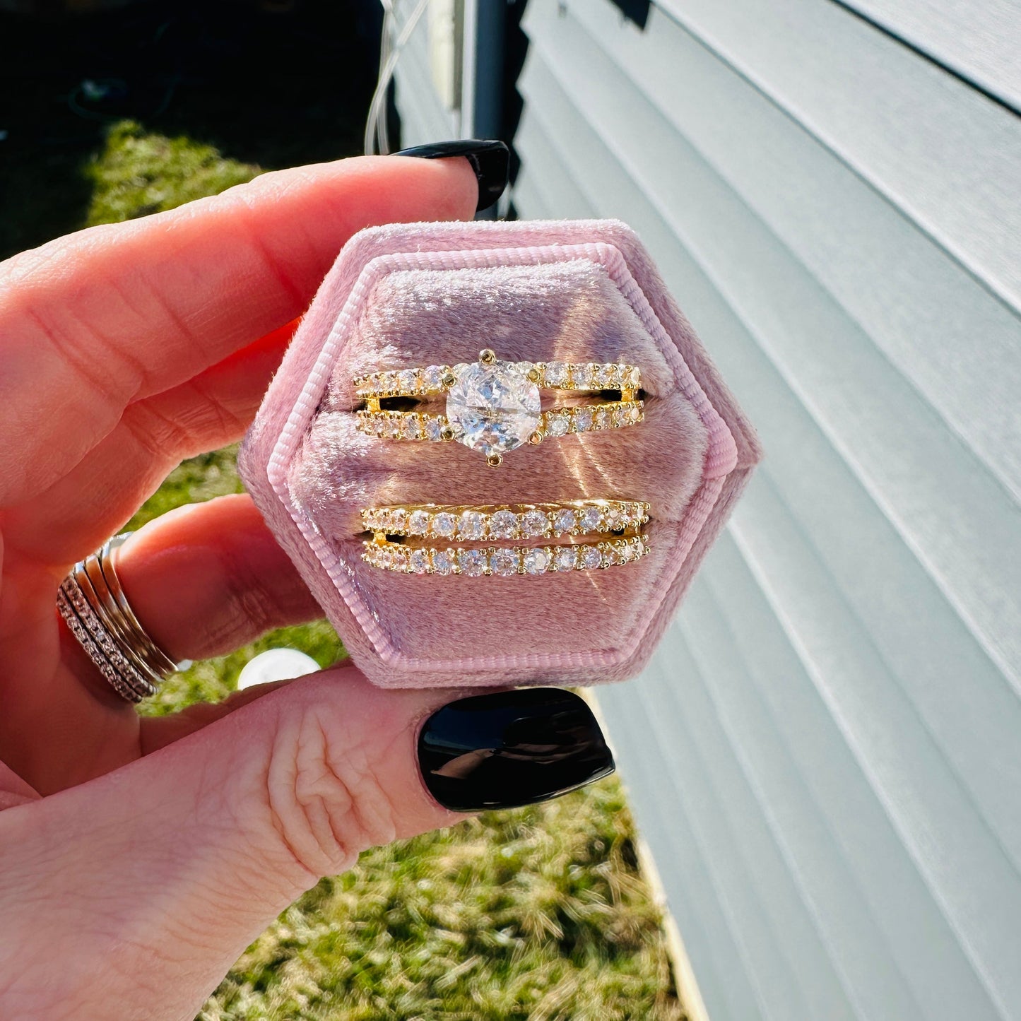 Bethany 2 Piece Ring Set-Gold