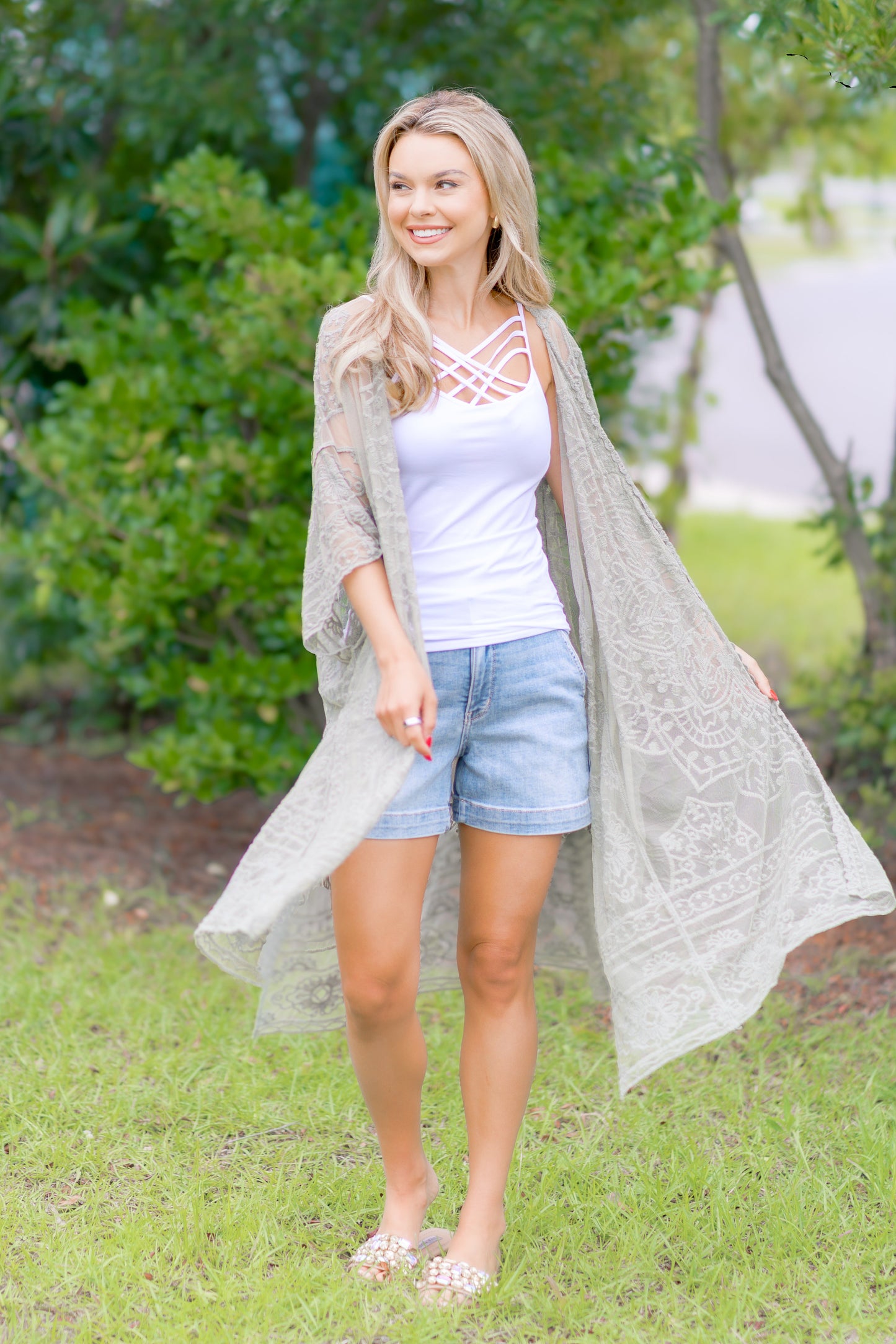 Whispering Sage Kimono