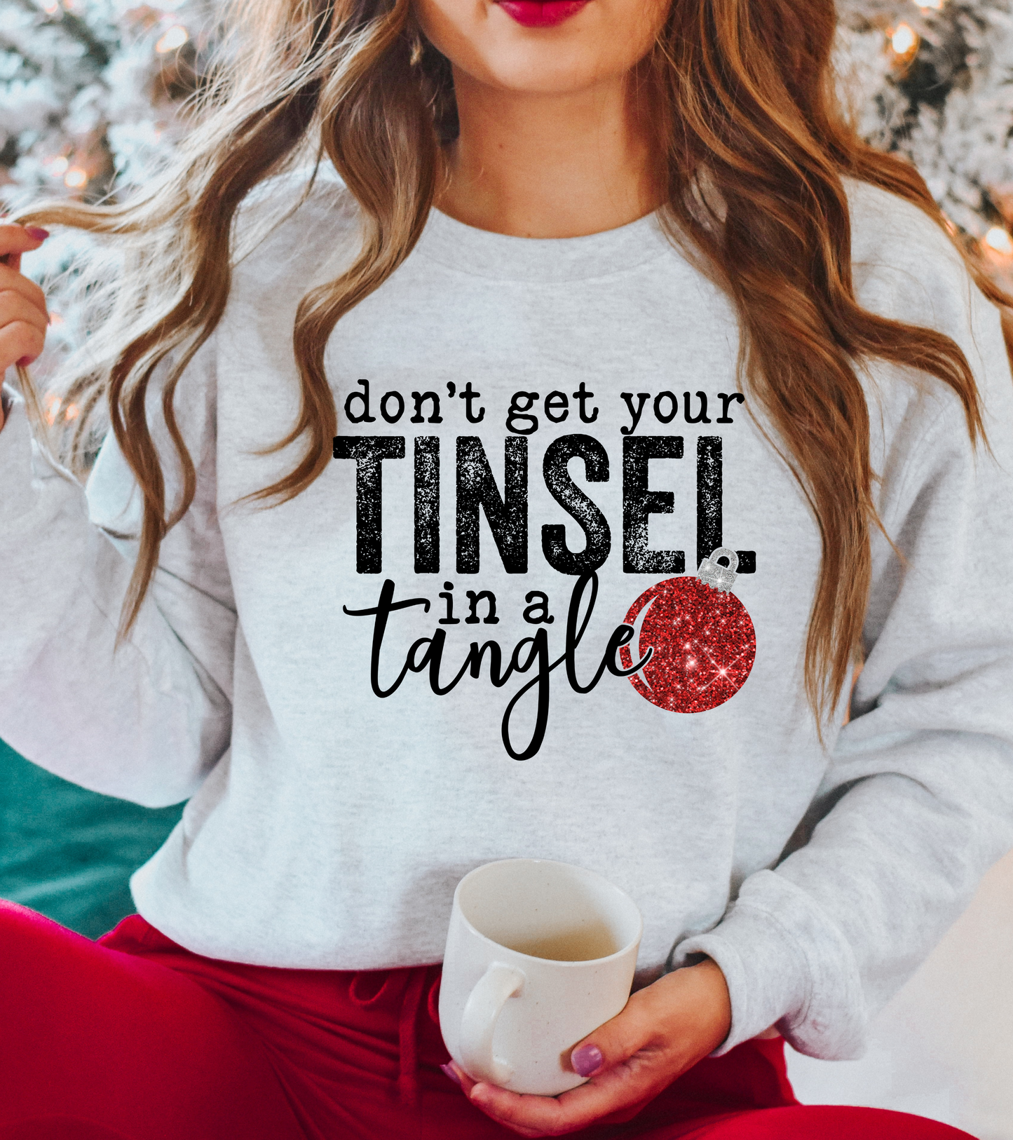 TINSEL IN A TANGLE SWEATSHIRT