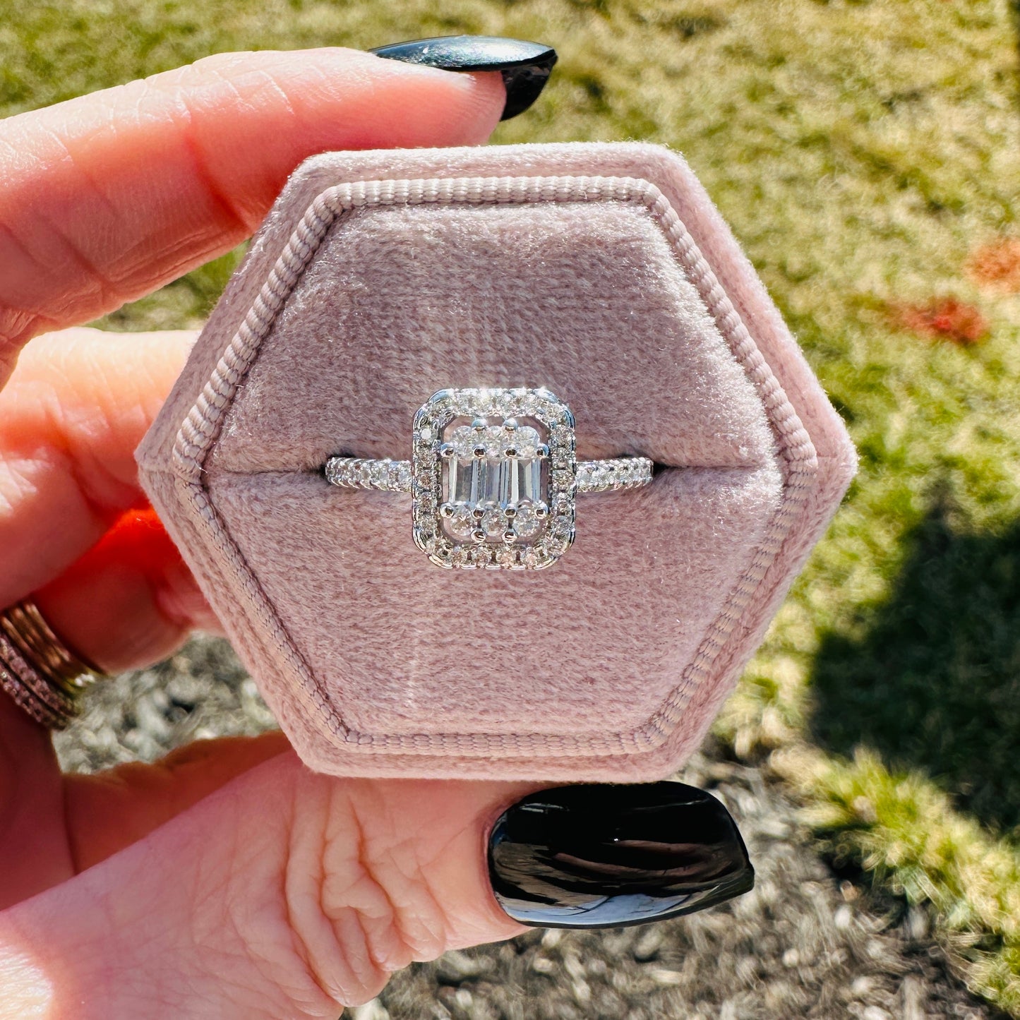 Modern Grace Emerald Cut Ring