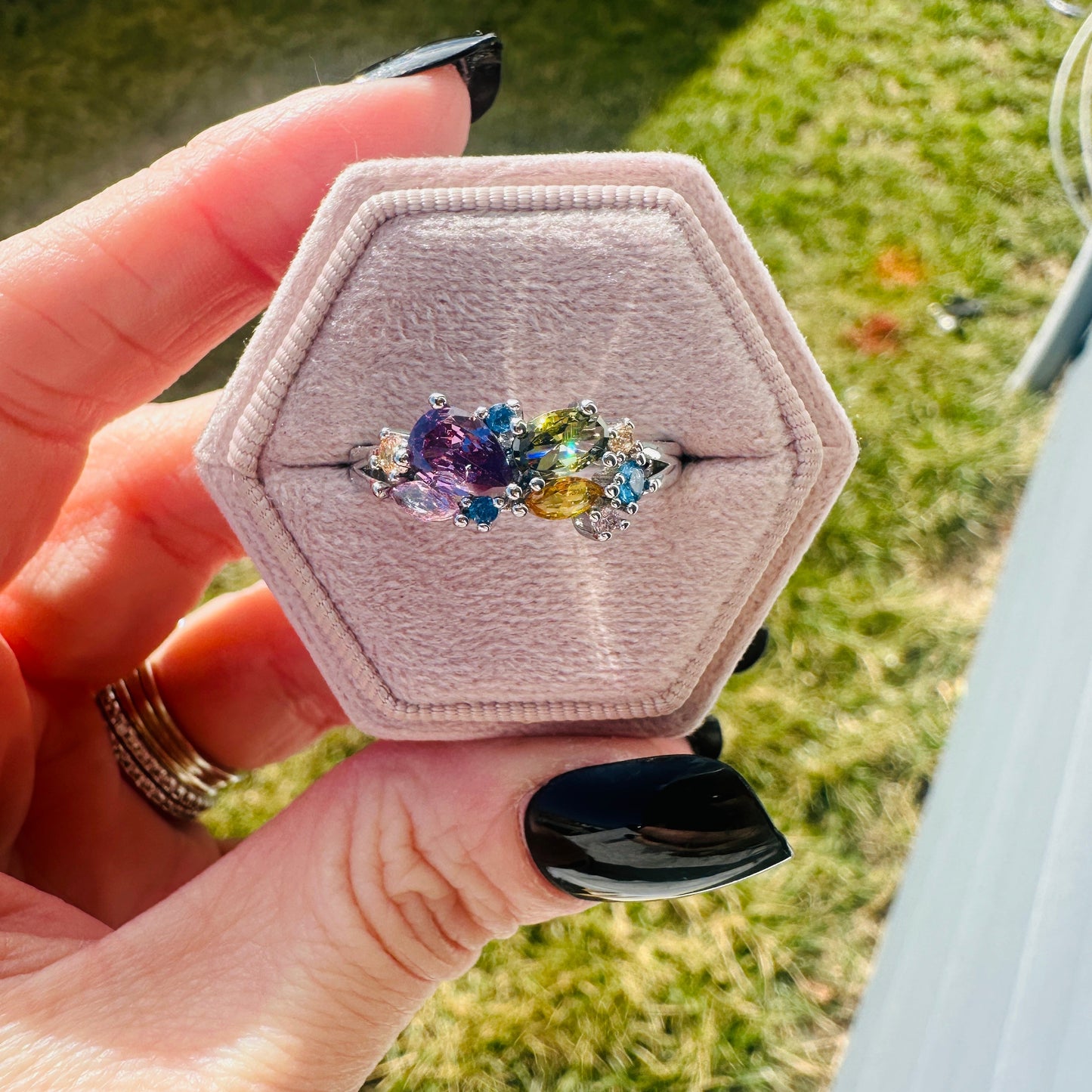 Evangeline Multicolor Stone Ring