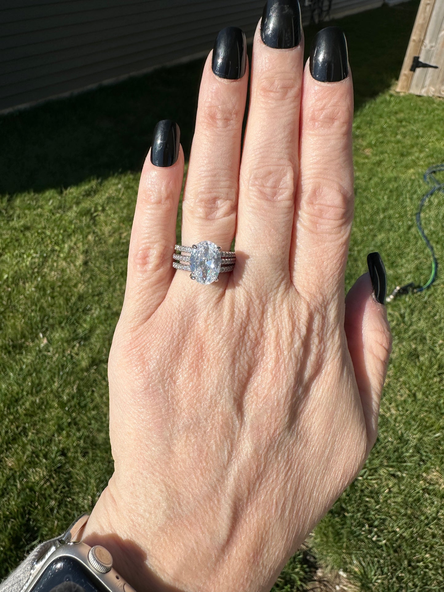 Aveline Oval Luxe 3 Piece Ring Set