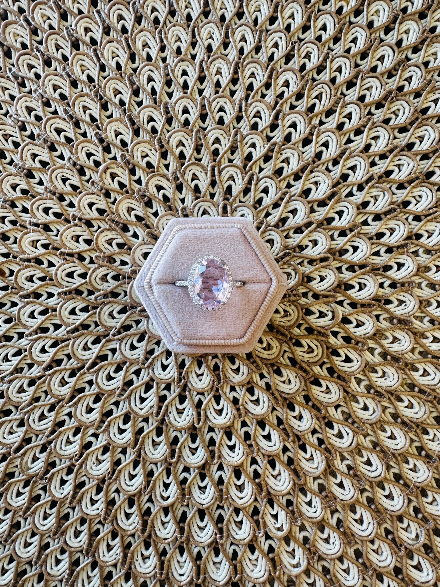 Katherine Pink Oval Ring