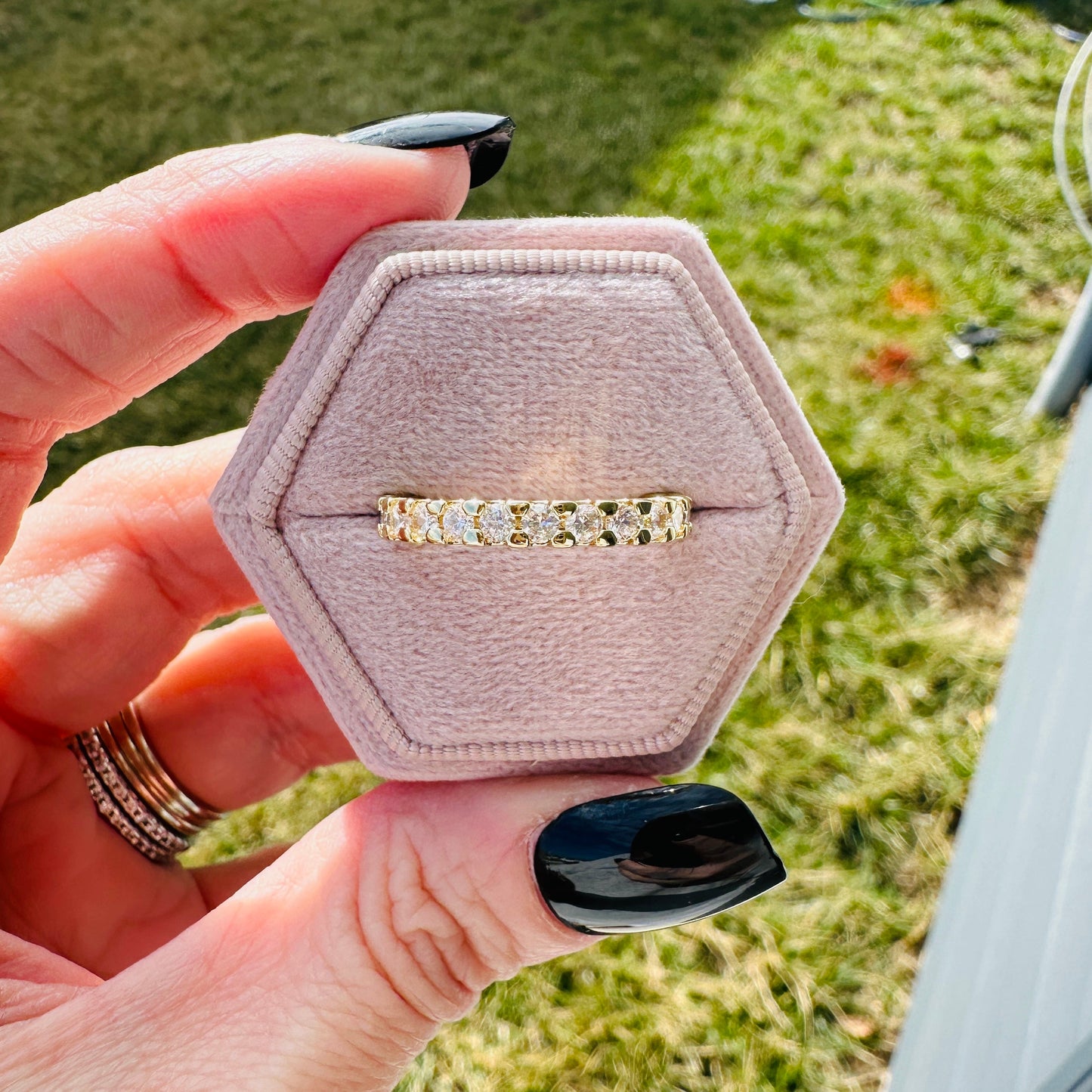 Forever Love Eternity Band- Gold
