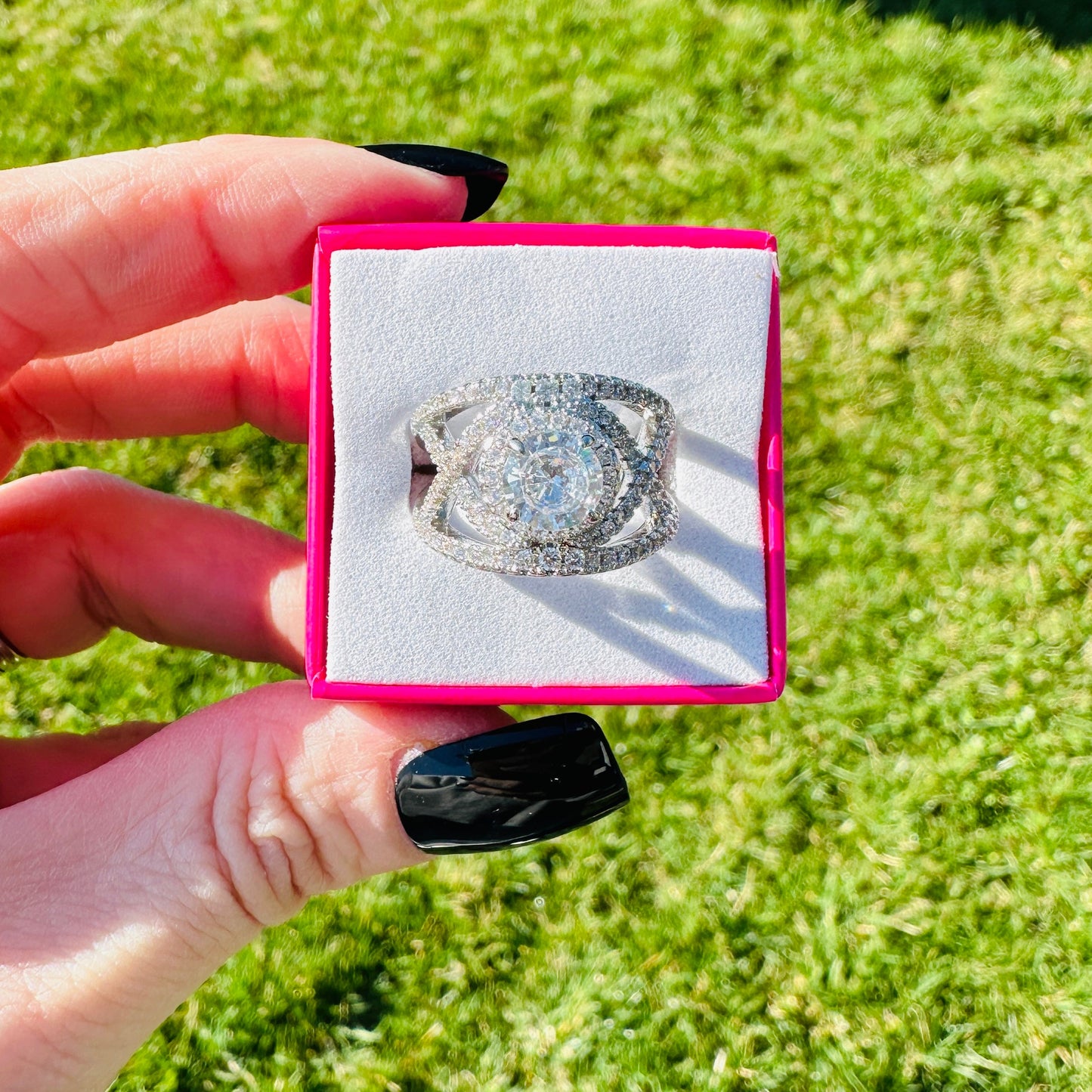 Isolde Grand Halo Wrap Ring