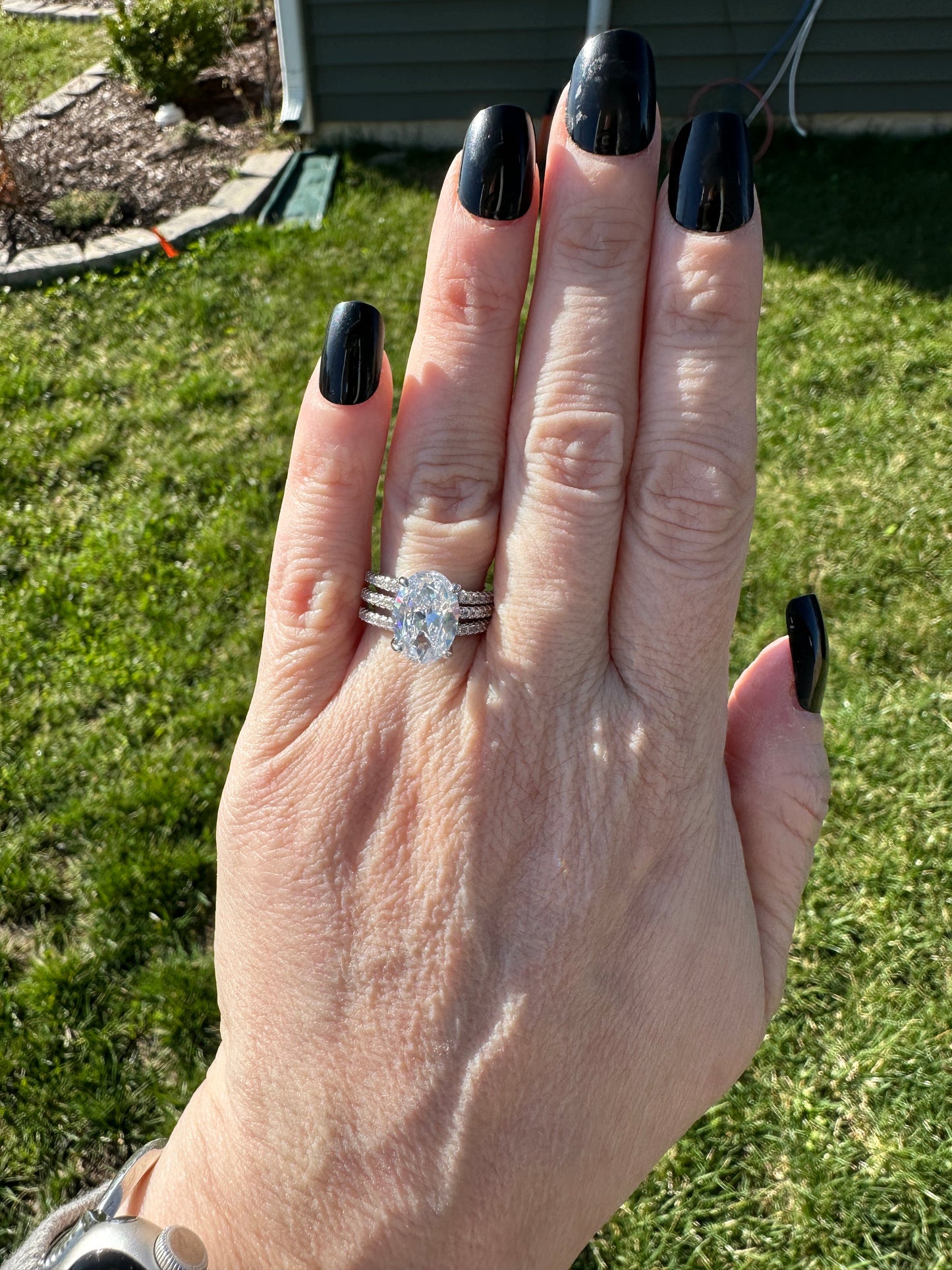 Aveline Oval Luxe 3 Piece Ring Set