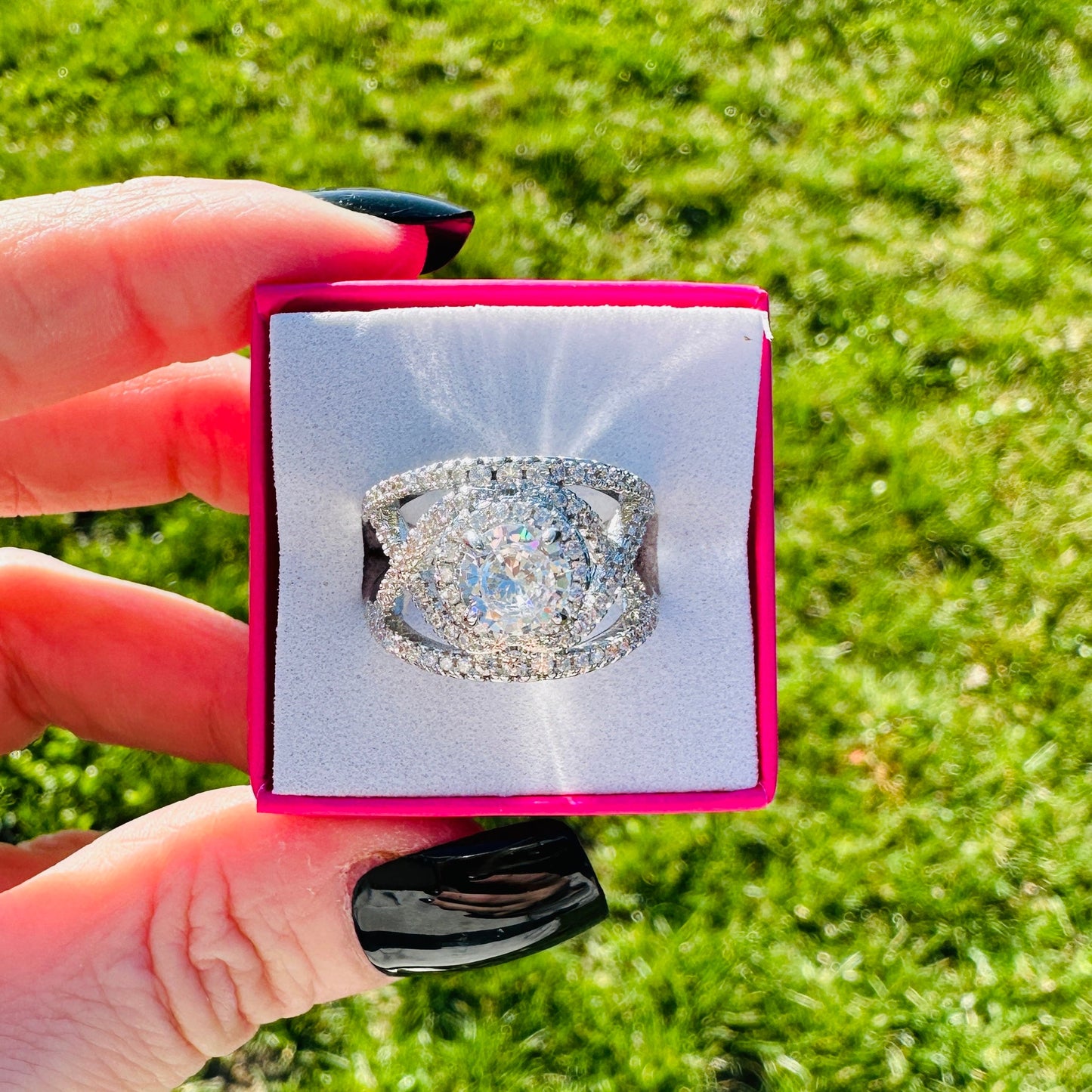 Isolde Grand Halo Wrap Ring