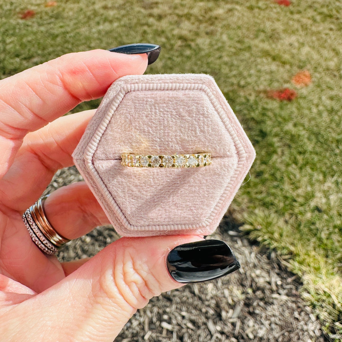 Forever Love Eternity Band- Gold