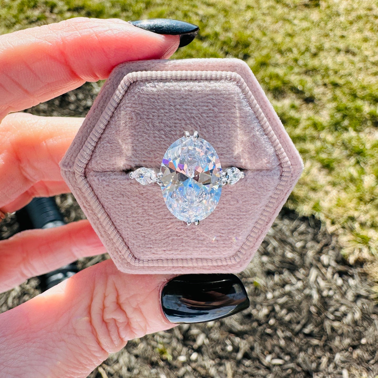 Isla Oval Marquise Ring