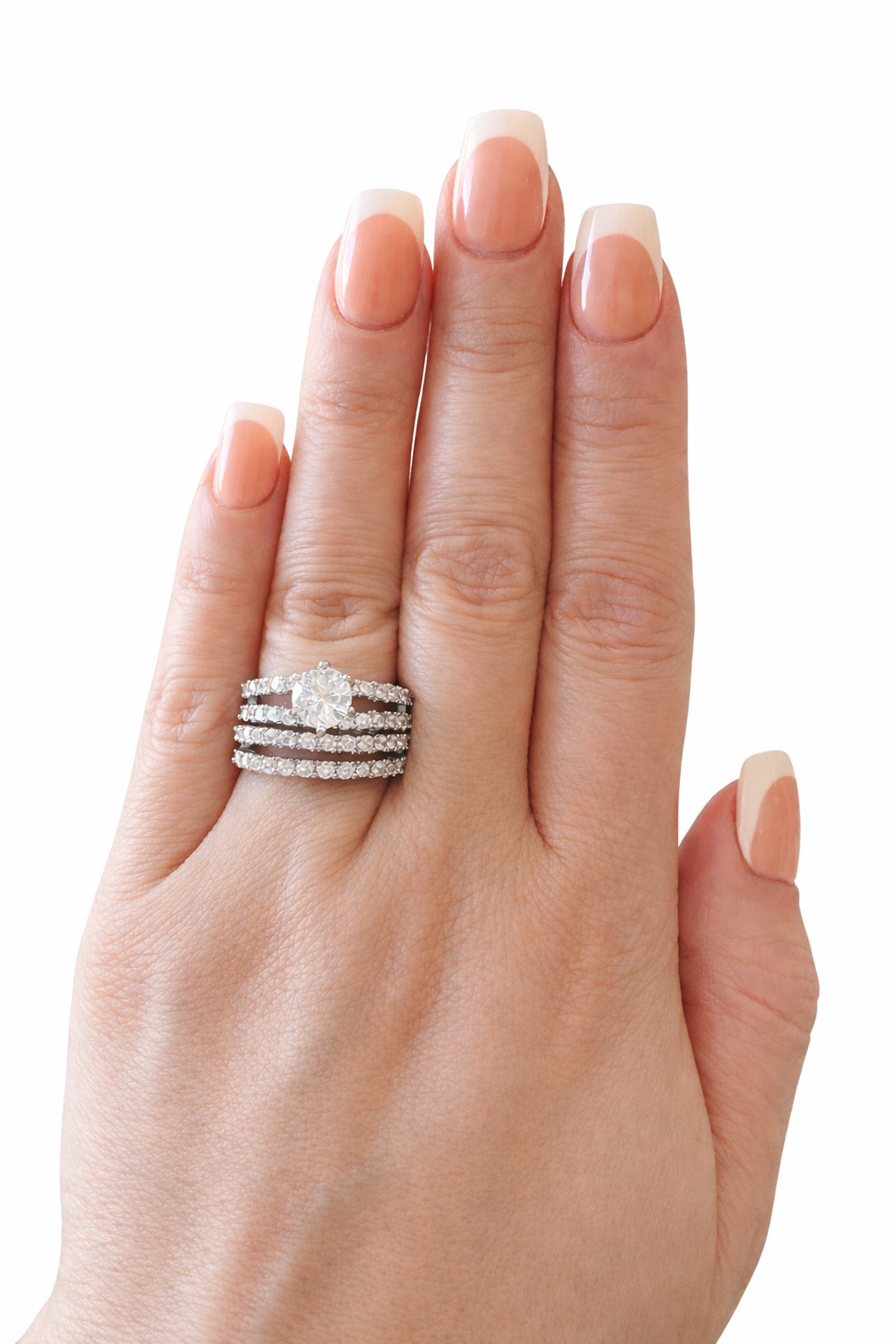 Bethany 2 Piece Ring Set-SIlver