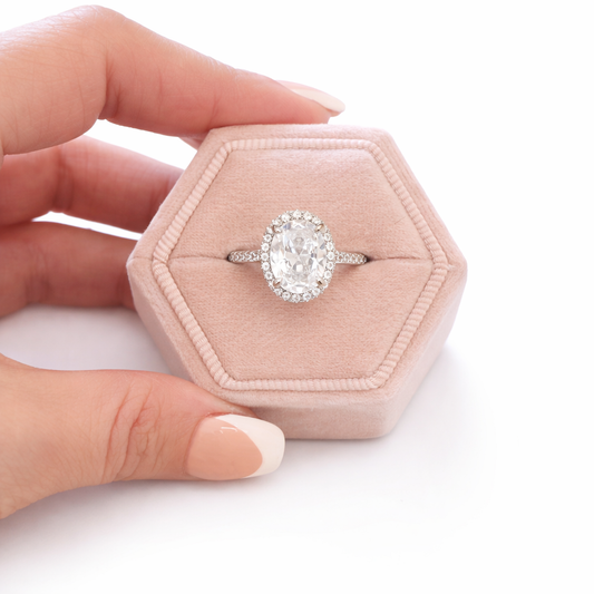 Everleigh Oval Halo Ring
