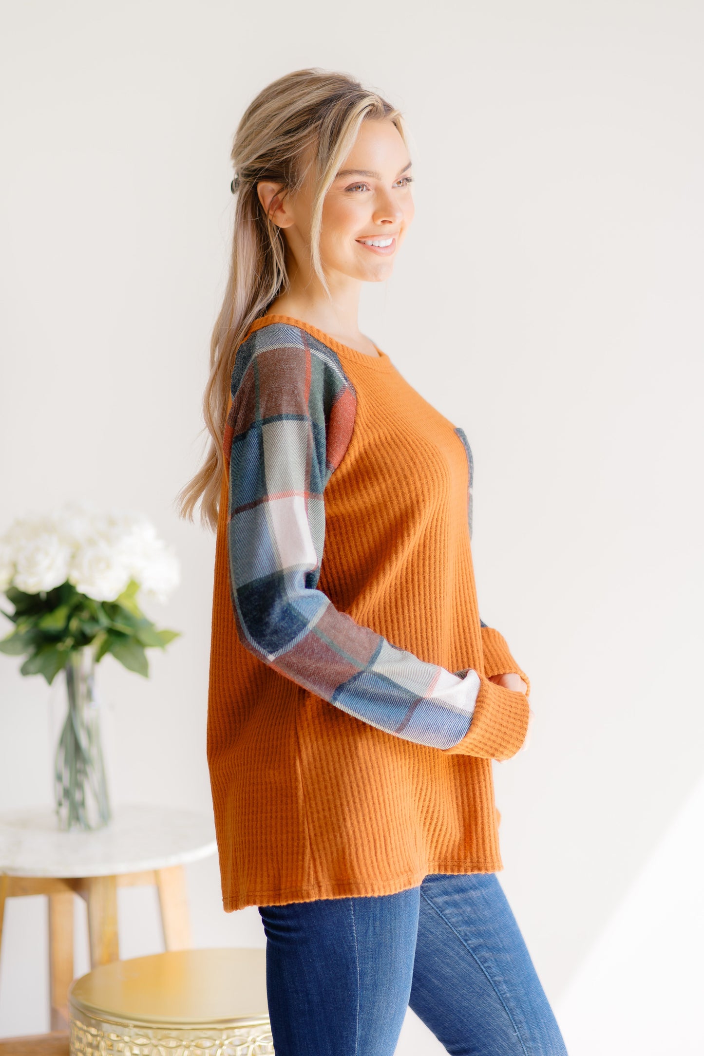 Plaid Intentions Top