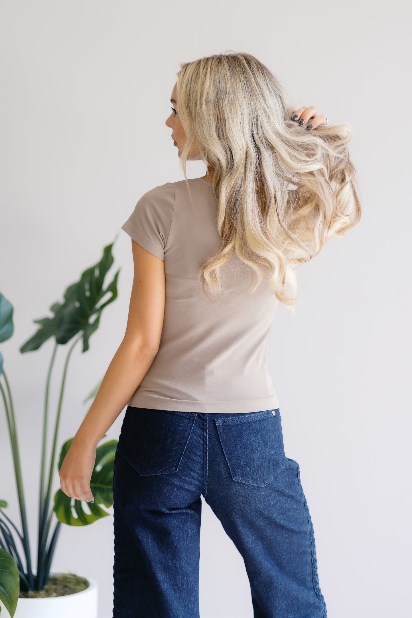 Light Mocha Timeless Basics Top
